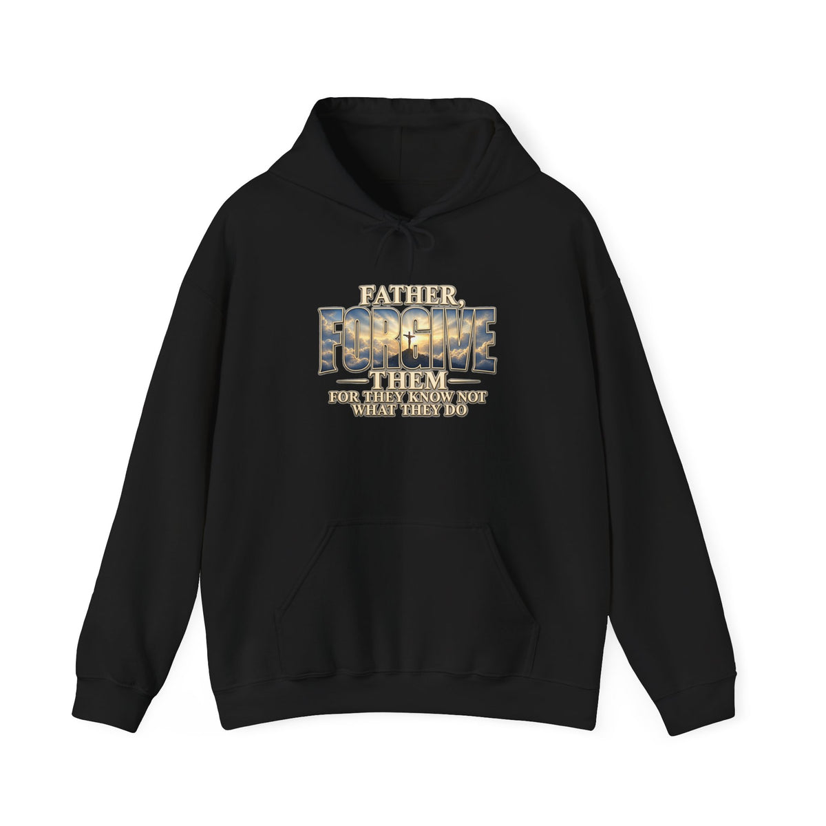 Faith Over Fear Christian Hoodie – Faithful Savior Cross Design
