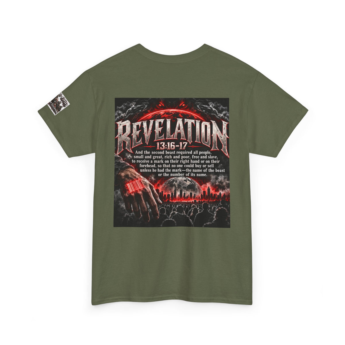 Revelation 13:16-17 Christian Faith Graphic Tee