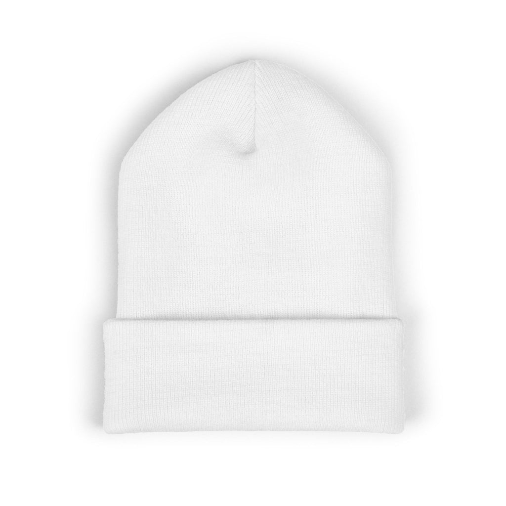 Embroidered 'Love' Script Cuffed Beanie - Classic Knit Winter Hat