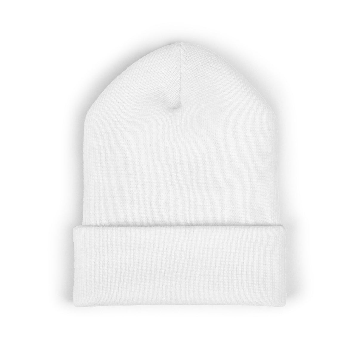 Embroidered 'Love' Script Cuffed Beanie - Classic Knit Winter Hat