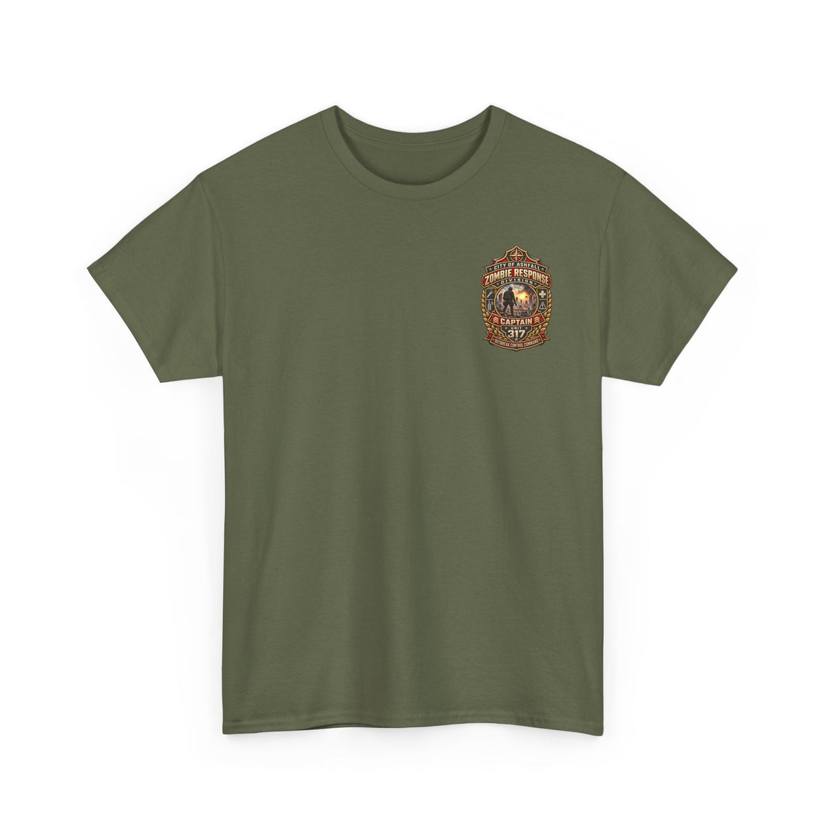 City of Asheville Zombie Response Captain 317 T-Shirt