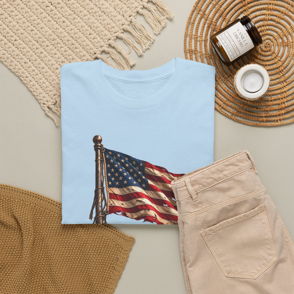 Still Standing American Flag T-Shirt