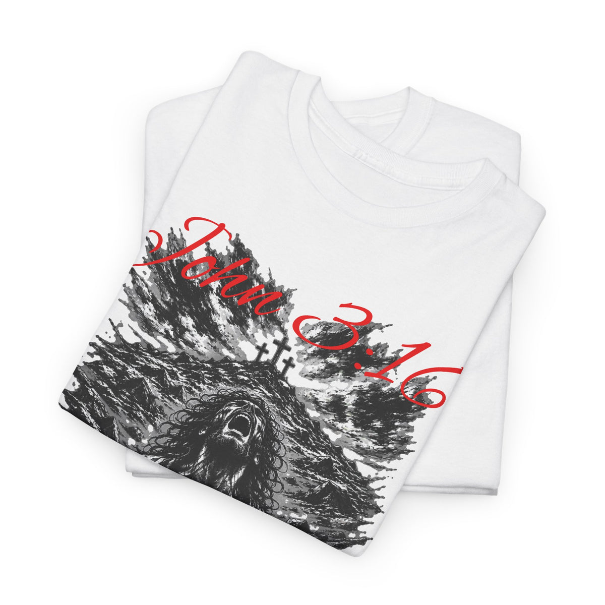John 3:16 Jesus Christian Graphic T-Shirt