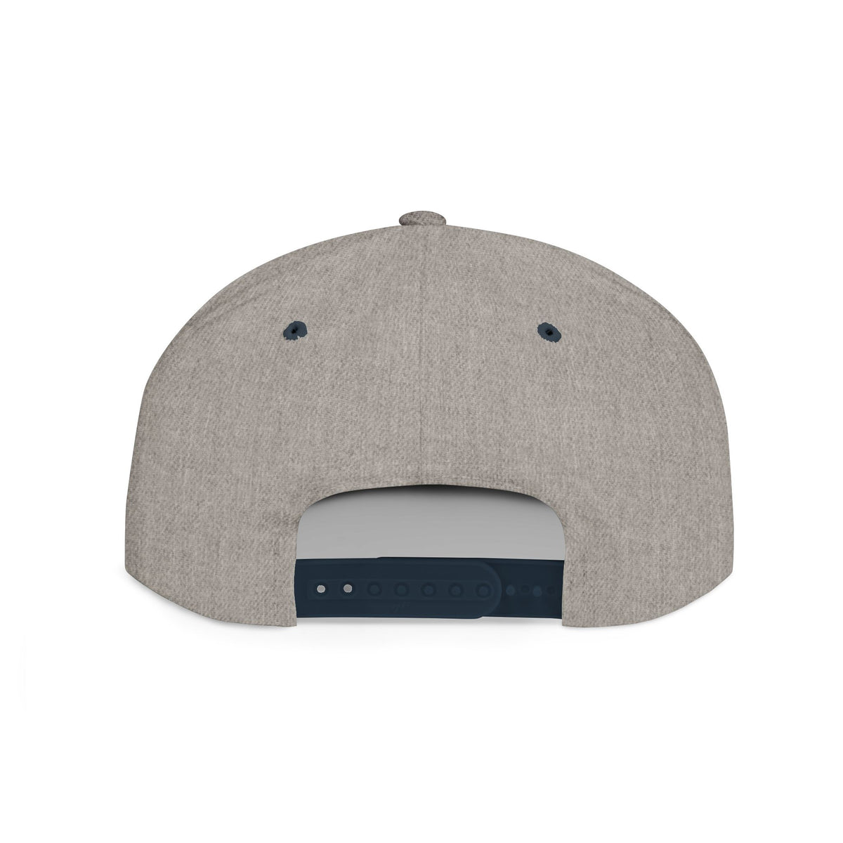 Embroidered Cross Snapback Hat — Minimal Christian Flat Bill Cap