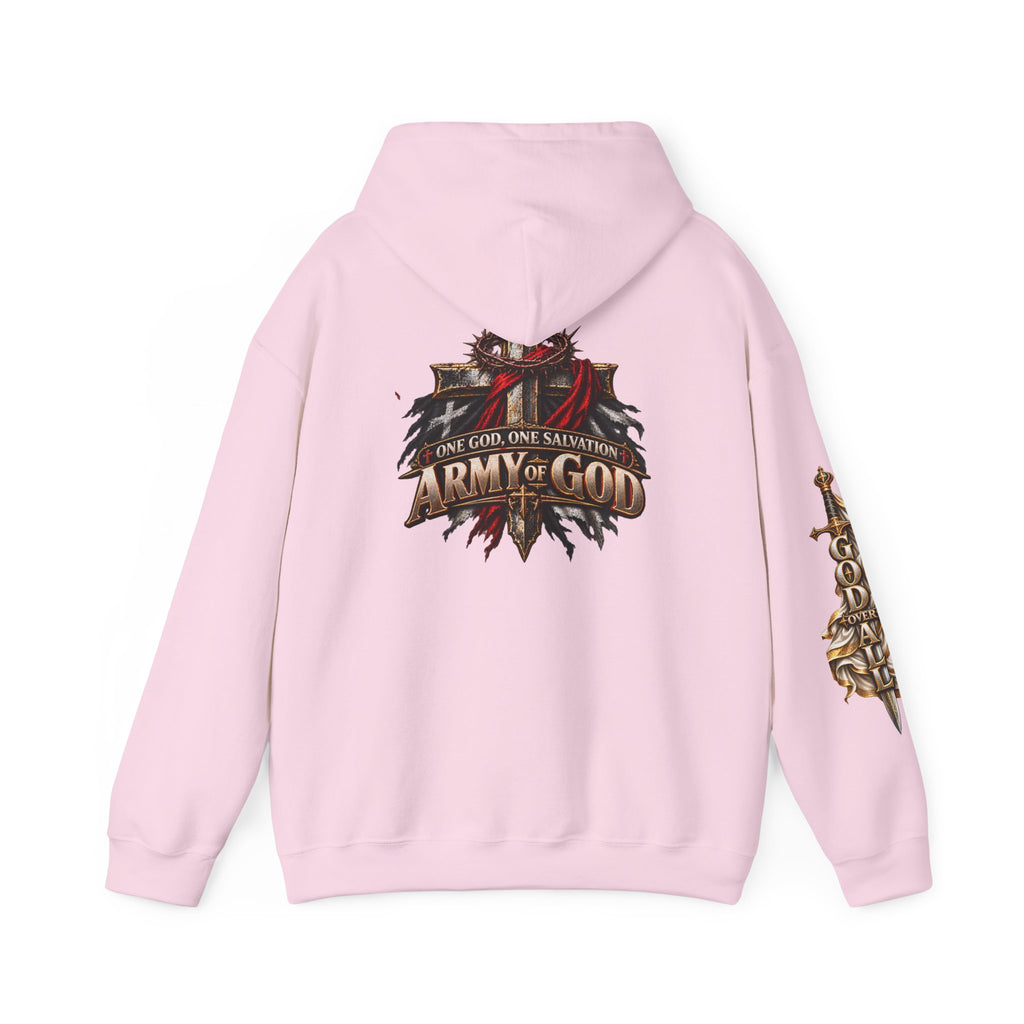 Christian Hoodie - "Way Truth Life" & "Army of God" Graphic Pullover