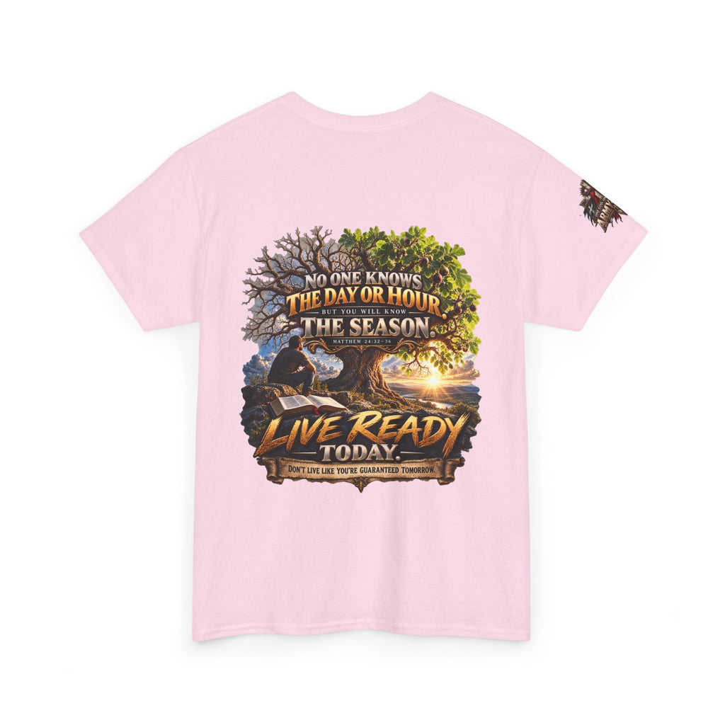 Minimal Cross T-Shirt — Small Chest Christian Cross Tee