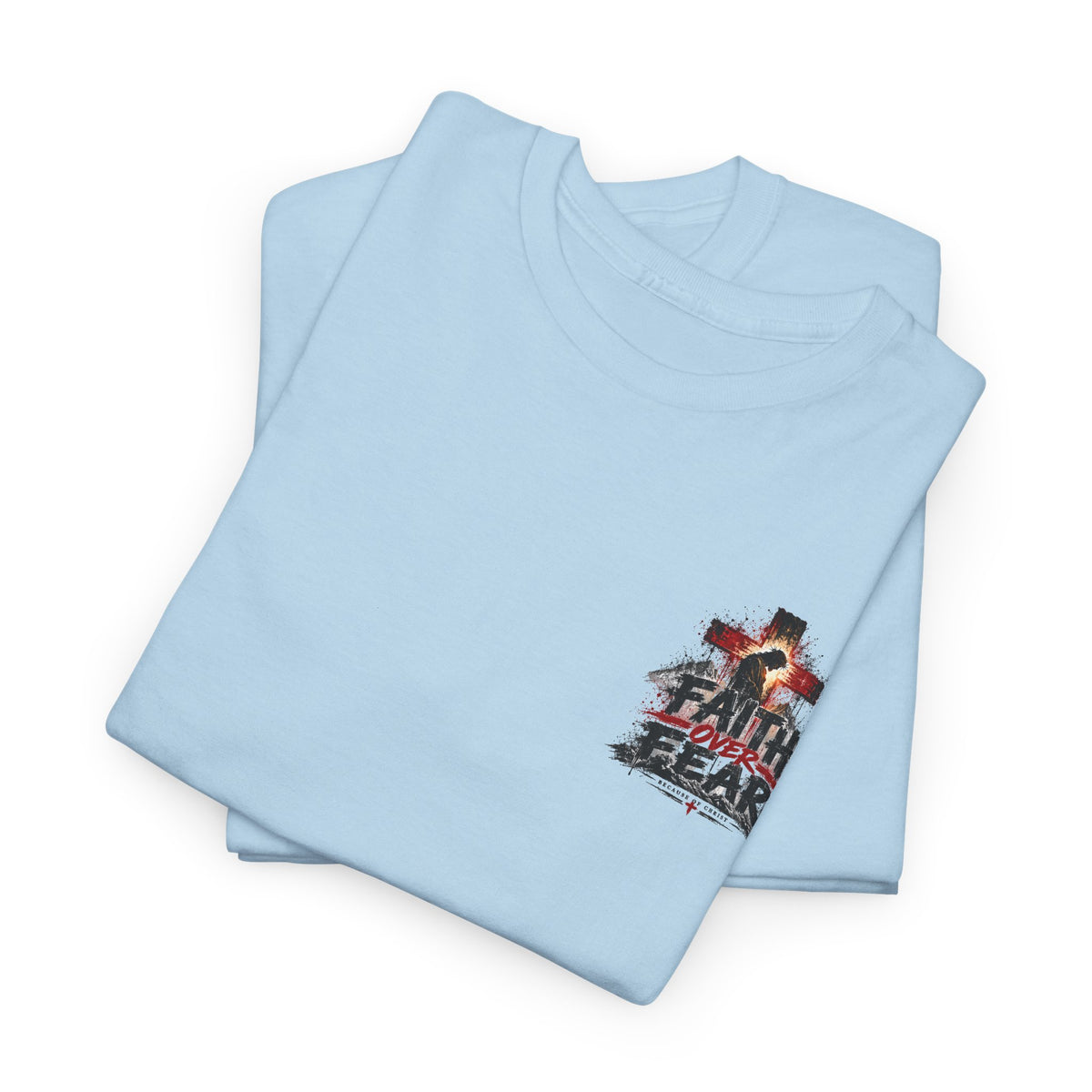 Christian Faith T-Shirt — "In the Name of the Lord" Cross & Scripture Graphic Tee