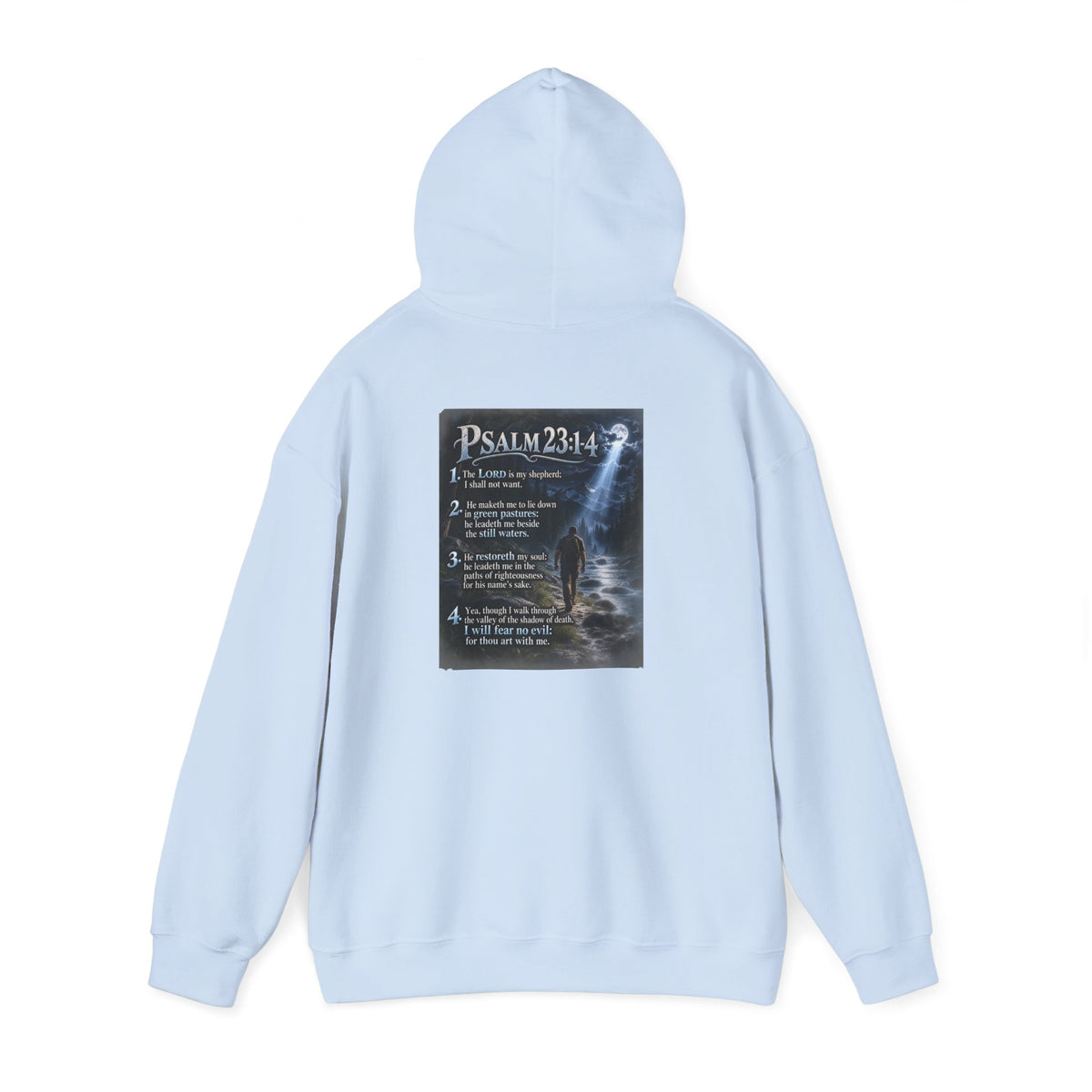 Psalm 23:1–4 Moonlit Scripture Hoodie