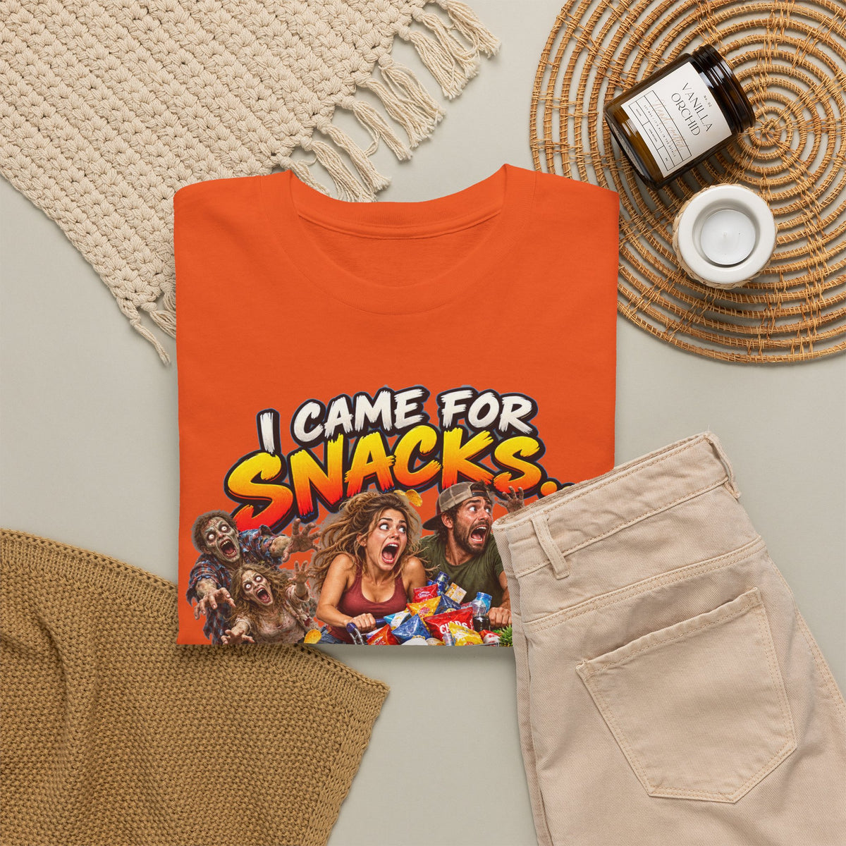 I Came for Snacks Not the Apocalypse Funny Apocalypse T-Shirt