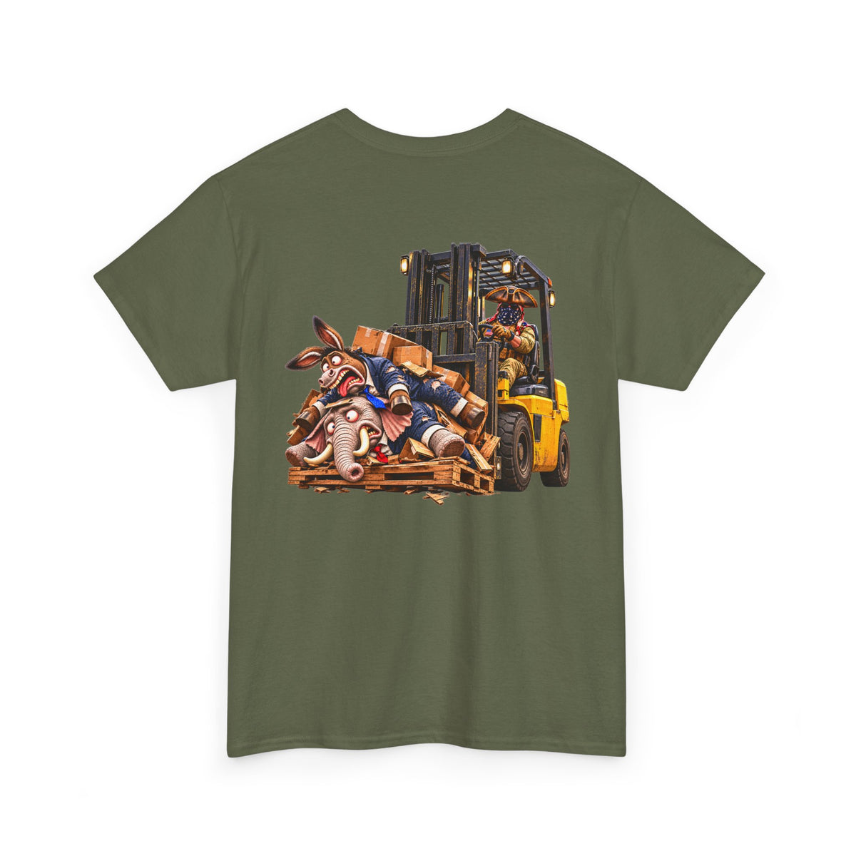 We the People Are Done — Forklift Political Satire T-Shirt