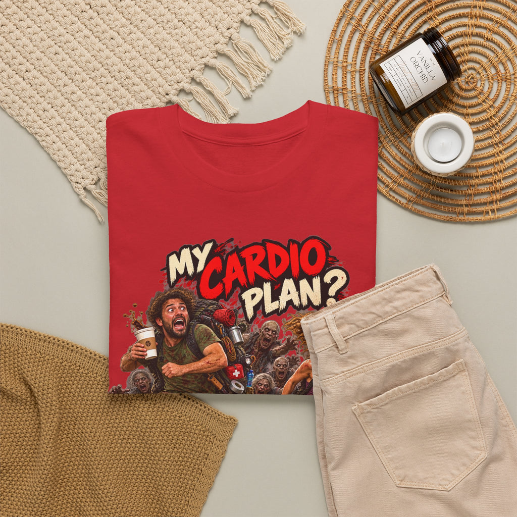 My Cardio Plan Running From Zombies Halloween T-Shirt
