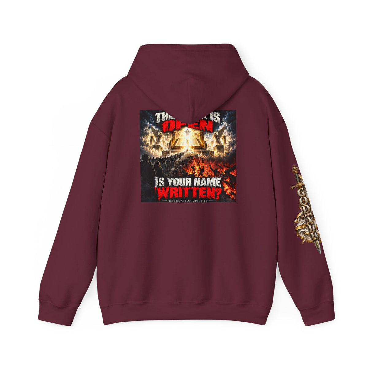 Christian Metal Hoodie - "One God, One Salvation" Graphic Pullover