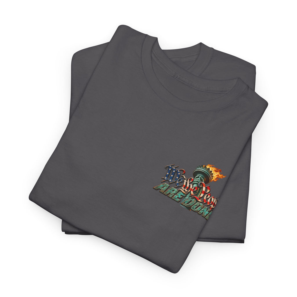 We the People Are Done — Seated Patriot Political Satire T-Shirt