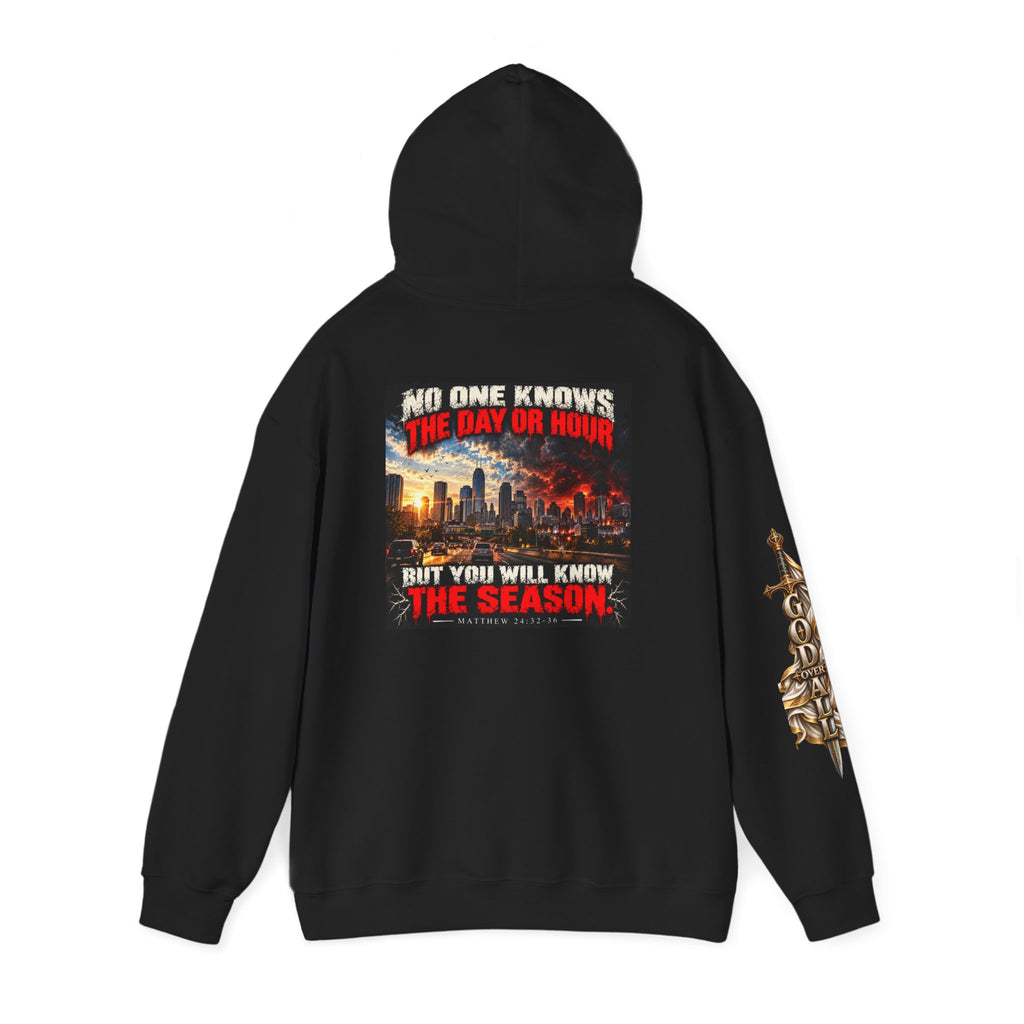 Apocalyptic Hoodie - "One God, One Salvation" Graphic Pullover