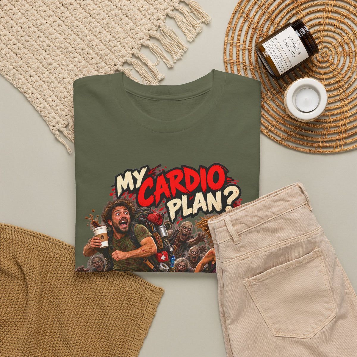 My Cardio Plan Running From Zombies Halloween T-Shirt