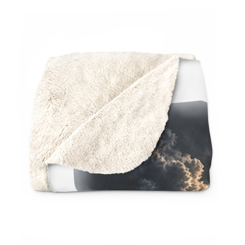 Psalm 121:1-2 Mountain Sherpa Fleece Blanket