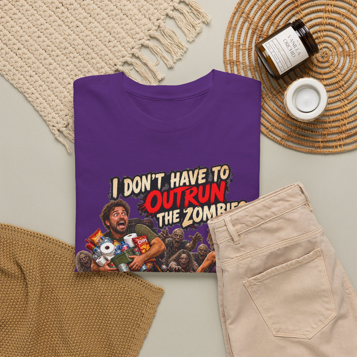 I Don’t Have to Outrun the Zombies, Just You T-Shirt