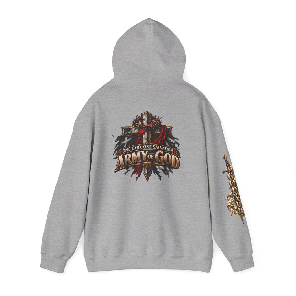 Christian Hoodie - "Way Truth Life" & "Army of God" Graphic Pullover