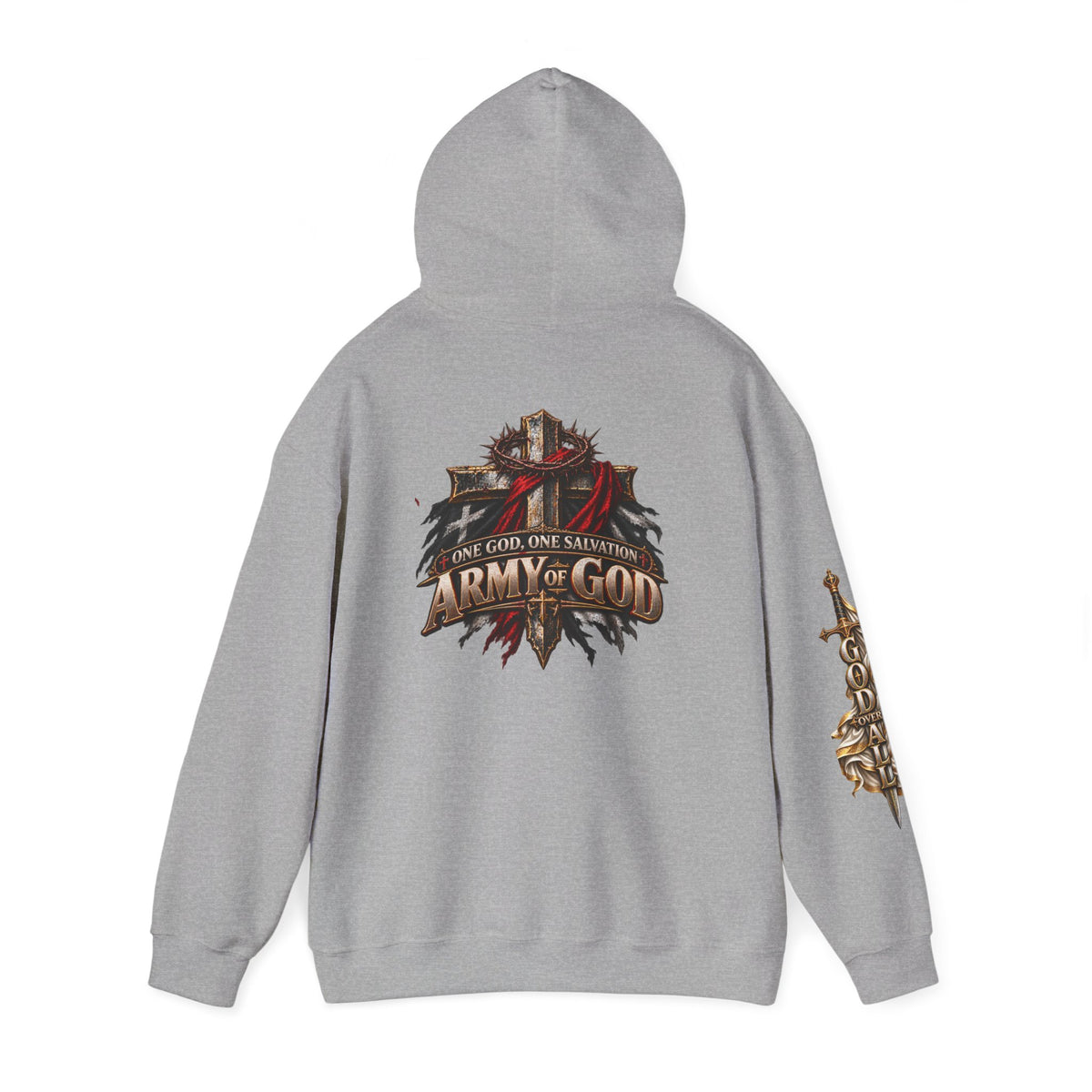 Christian Hoodie - "Way Truth Life" & "Army of God" Graphic Pullover