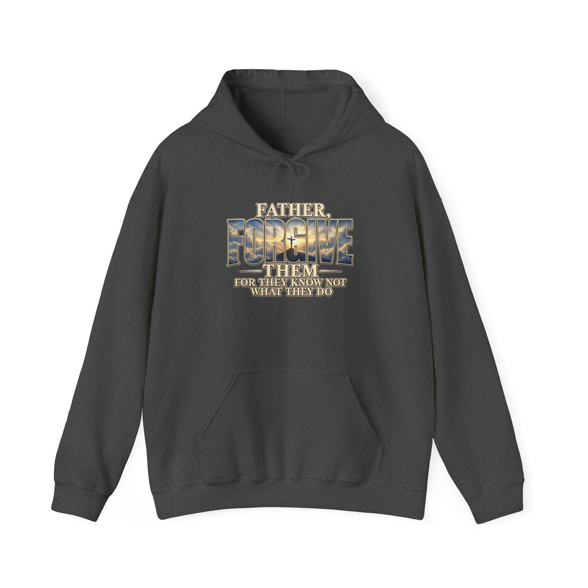 Faith Over Fear Christian Hoodie – Faithful Savior Cross Design