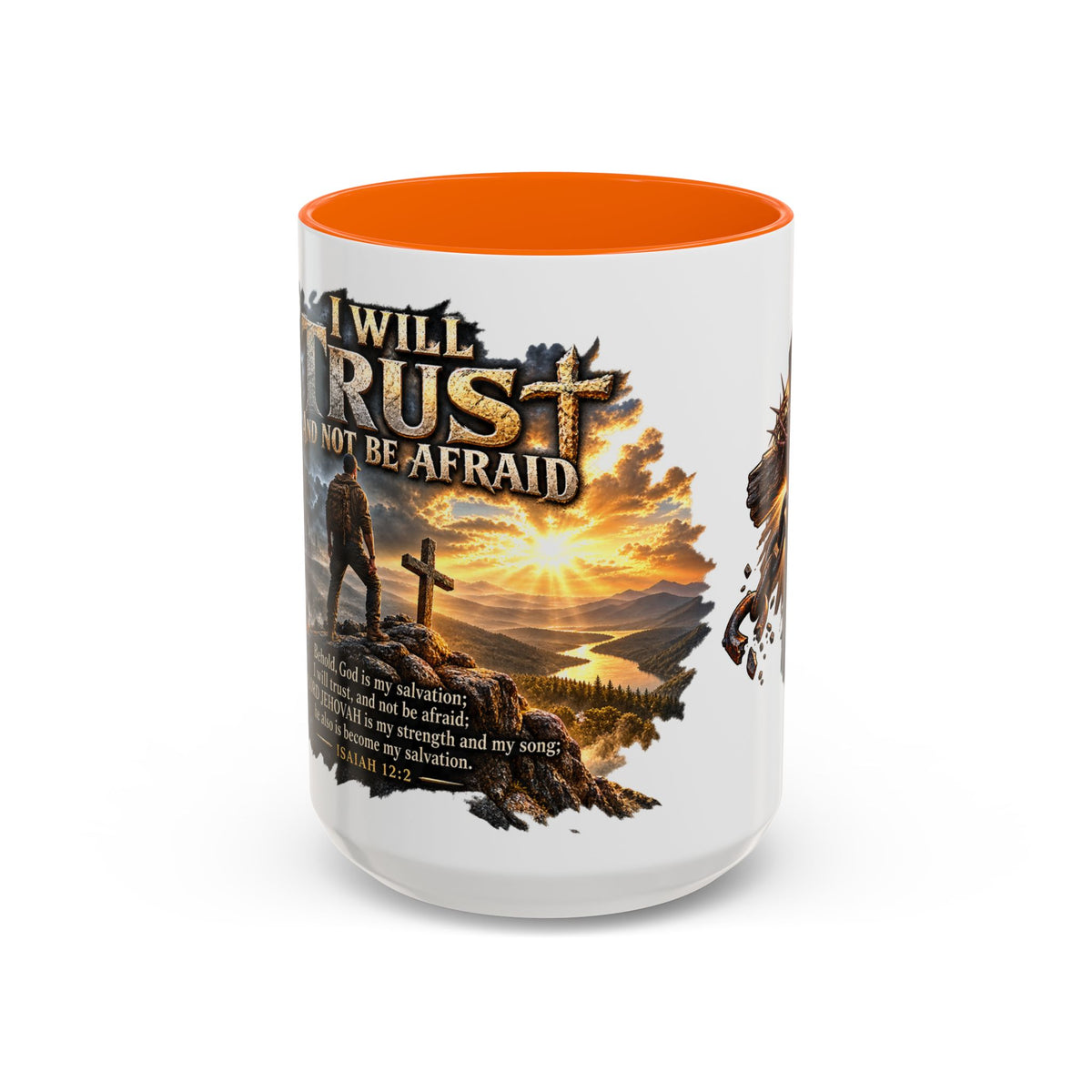“I Will Not Be Afraid” Christian Cross Coffee Mug