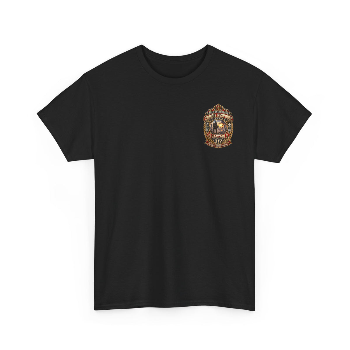 City of Asheville Zombie Response Captain 317 T-Shirt