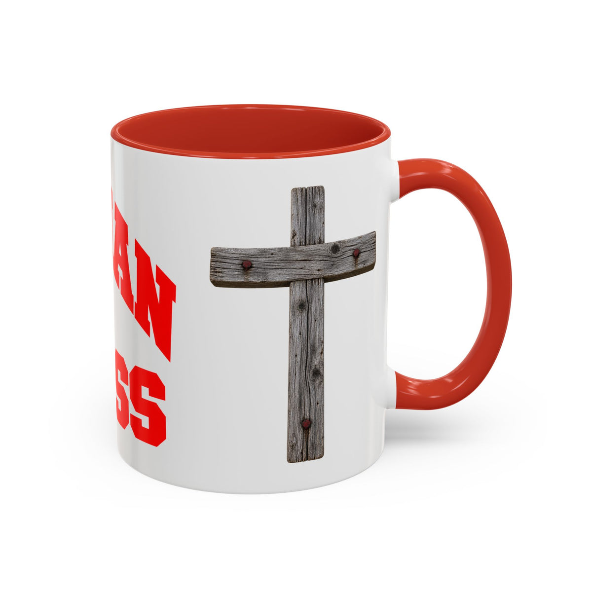 Christian “Christian in Progress” Cross Coffee Mug