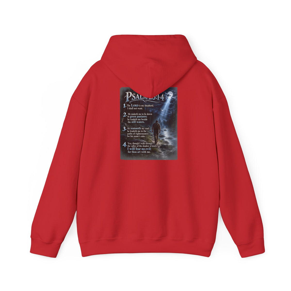 Psalm 23:1–4 Moonlit Scripture Hoodie