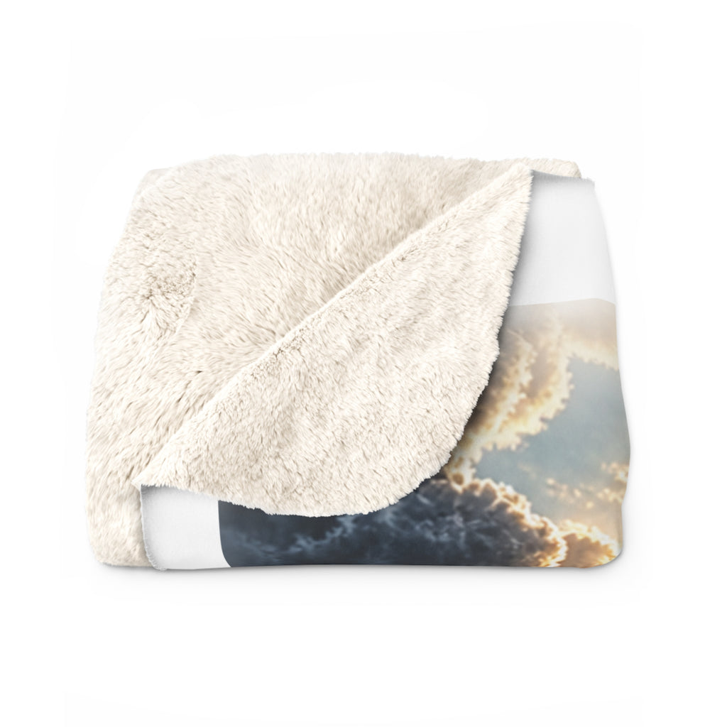Psalm 27:1 Sherpa Fleece Blanket – Christian Scripture Throw