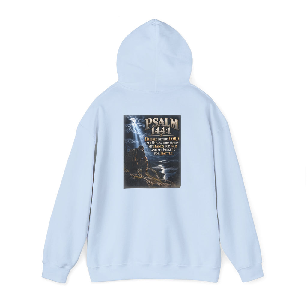 Psalm 144:1 Christian Scripture Hoodie