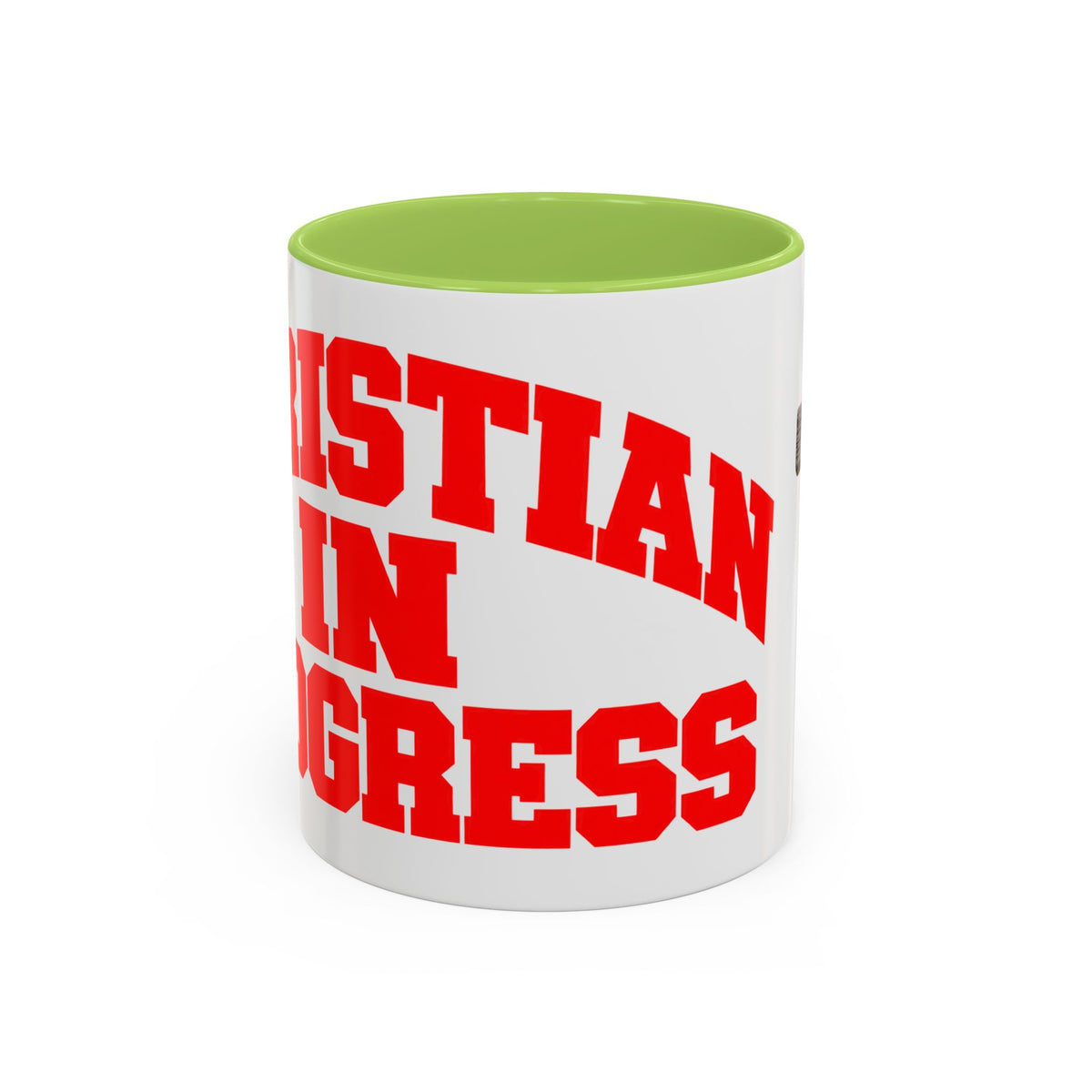 Christian “Christian in Progress” Cross Coffee Mug