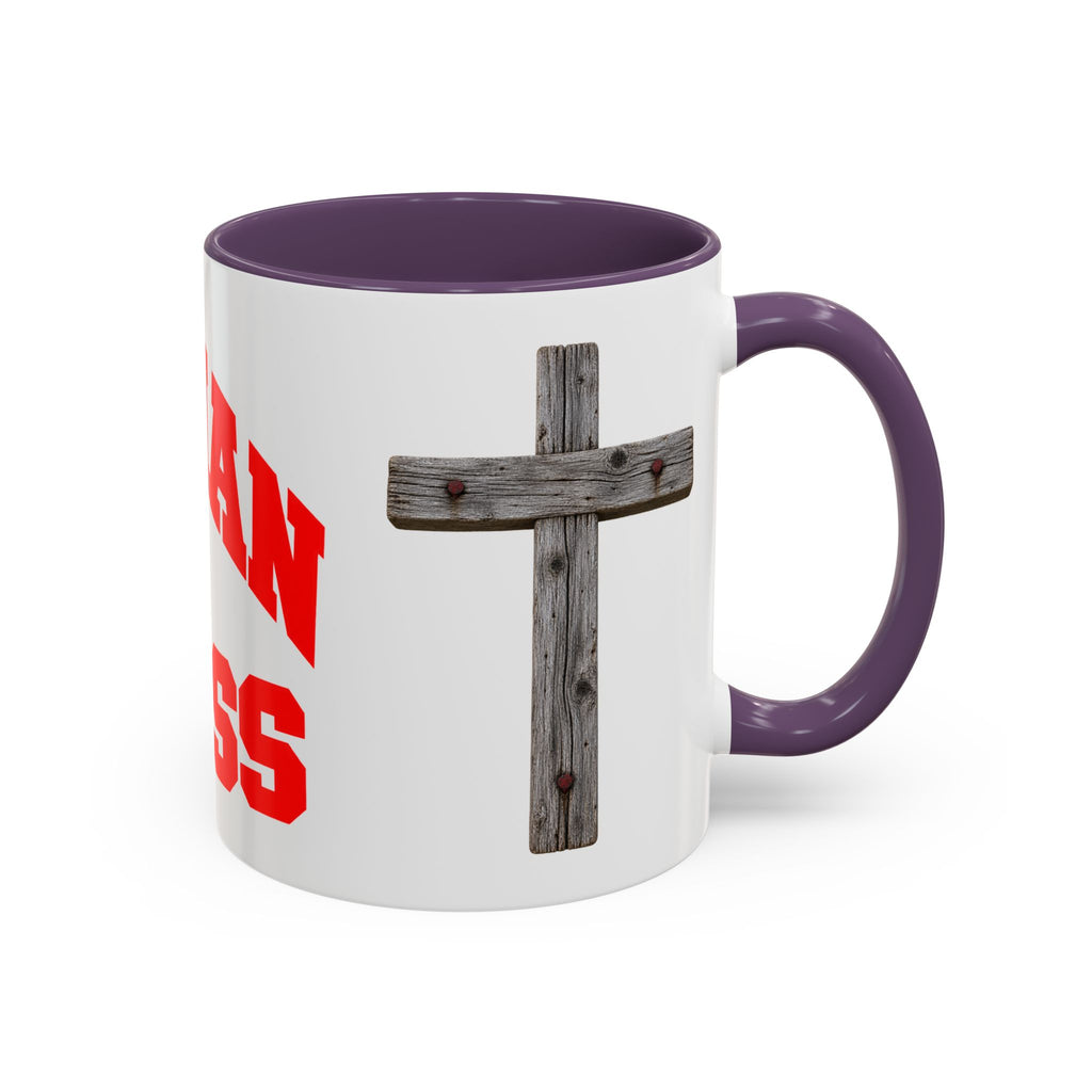 Christian “Christian in Progress” Cross Coffee Mug