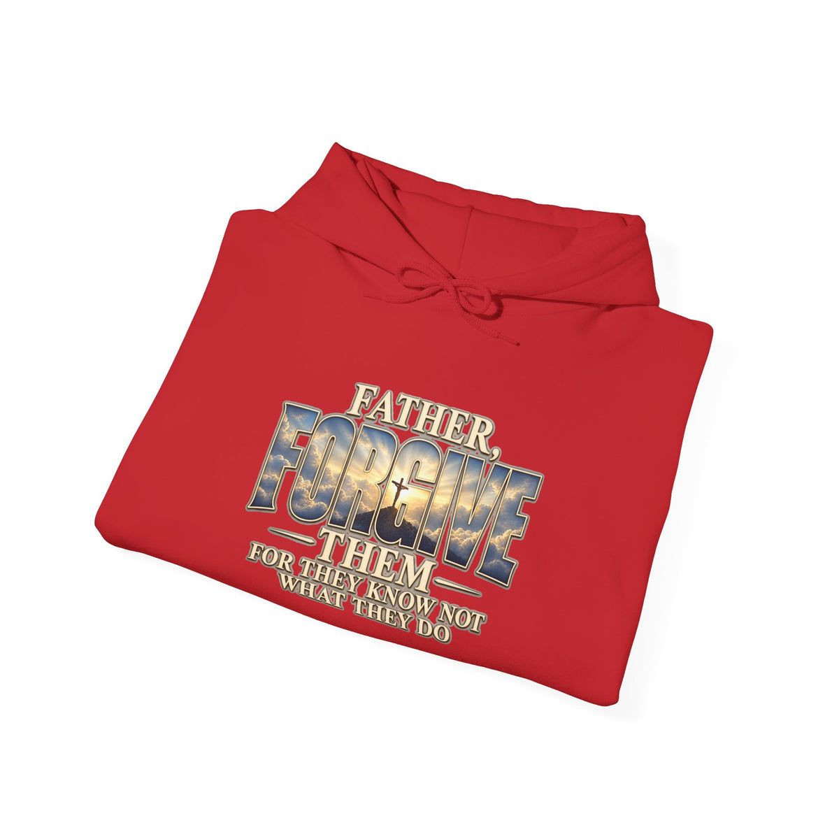Faith Over Fear Christian Hoodie – Faithful Savior Cross Design