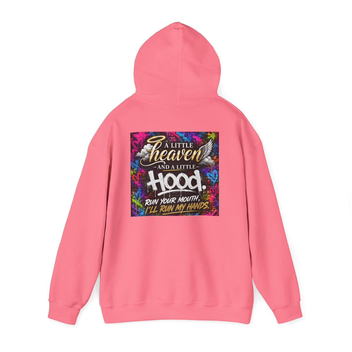 Christian in Progress hoodie | Faith graphic sweatshirt, colorful back print