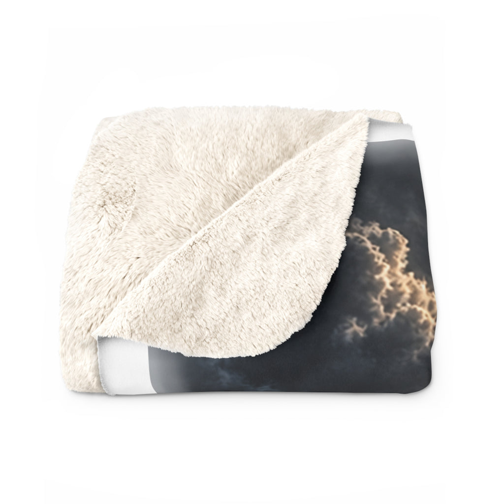 Psalm 121:1-2 Mountain Sherpa Fleece Blanket