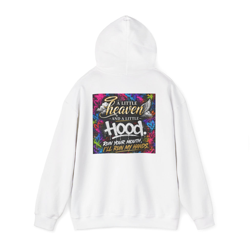Christian in Progress hoodie | Faith graphic sweatshirt, colorful back print