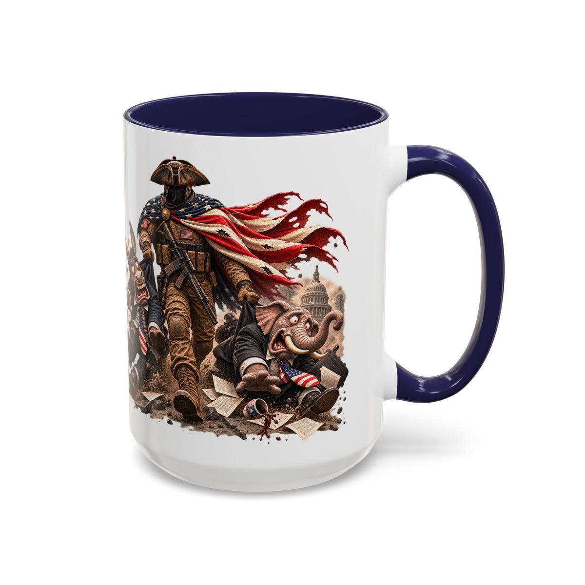 Lieutenant Patriot Political Satire 15oz Coffee Mug