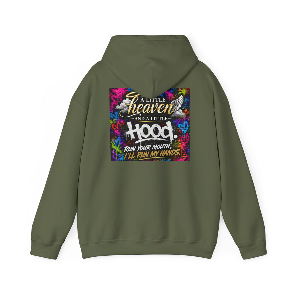 Christian in Progress hoodie | Faith graphic sweatshirt, colorful back print