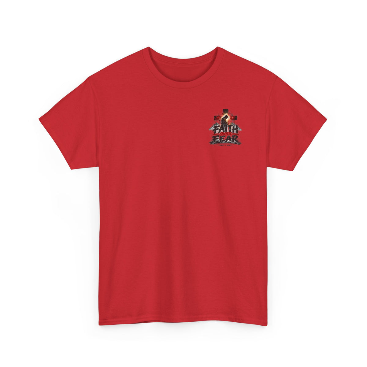 Christian Faith T-Shirt — "In the Name of the Lord" Cross & Scripture Graphic Tee
