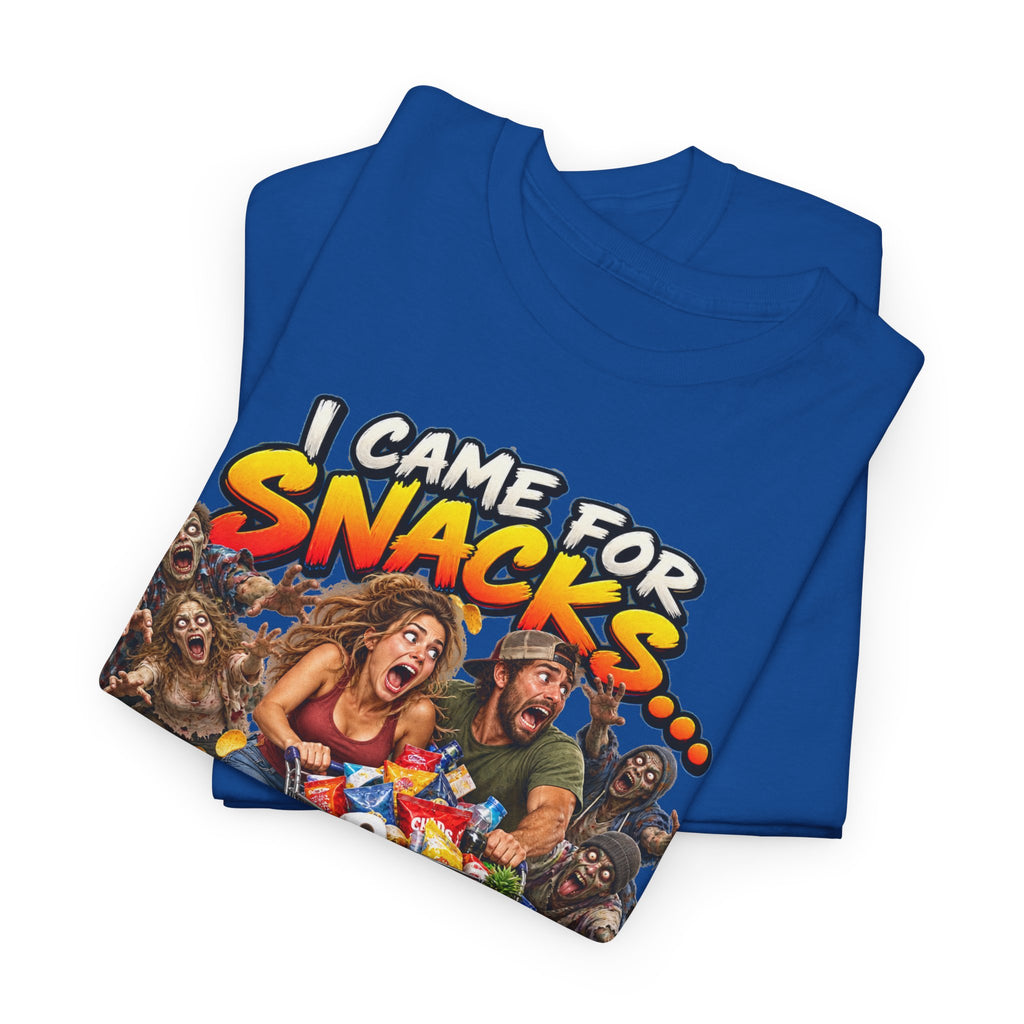 I Came for Snacks Not the Apocalypse Funny Apocalypse T-Shirt