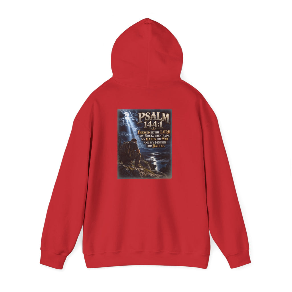 Psalm 144:1 Christian Scripture Hoodie