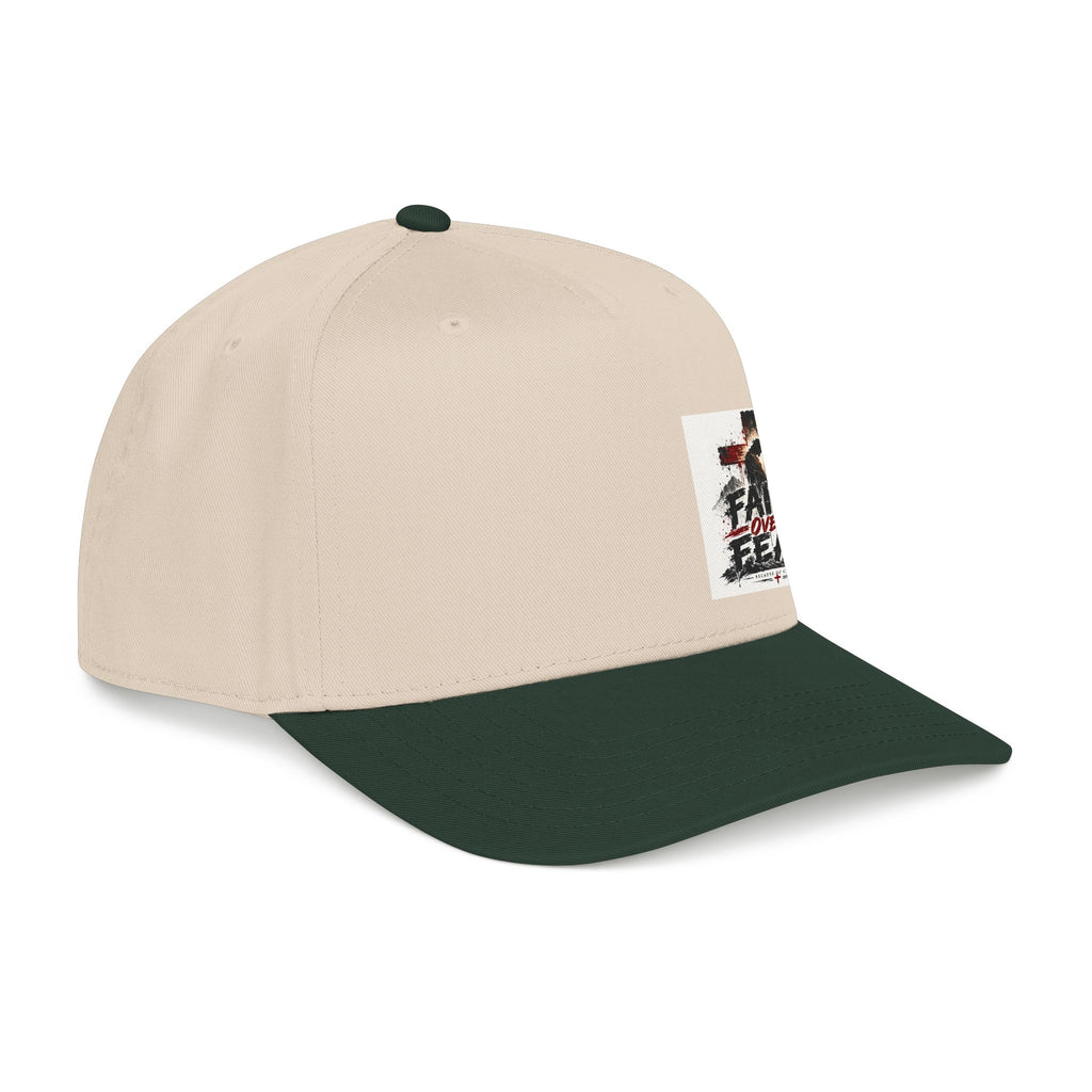 Faith Over Fear Baseball Cap — Christian Cross Inspirational Hat