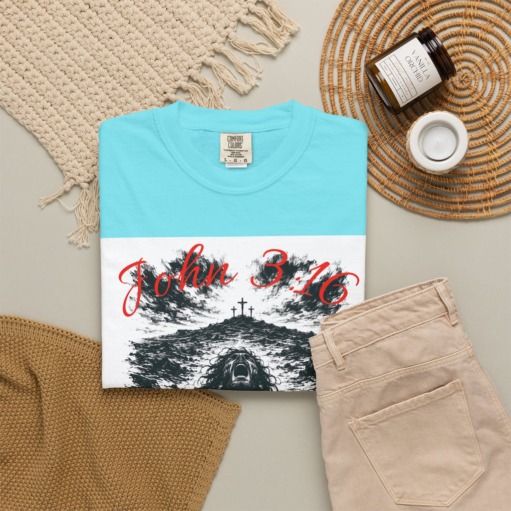 Grim Sea Creature T-shirt | Dark Gothic Illustration, Red Script Logo