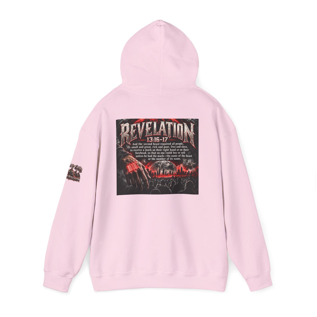 Revelation 13:16-17 Christian Hoodie – 'The Devil' Verse Graphic Pullover