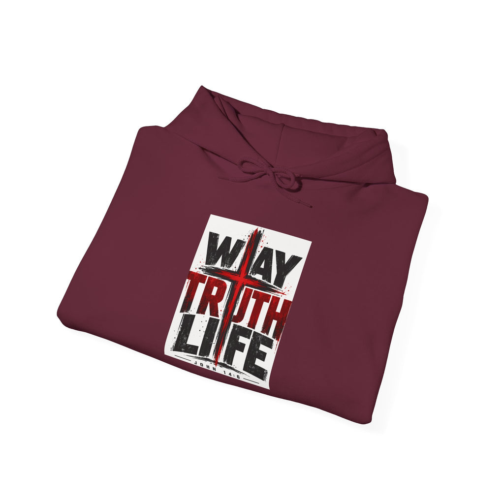 Christian Hoodie - "Way Truth Life" & "Army of God" Graphic Pullover