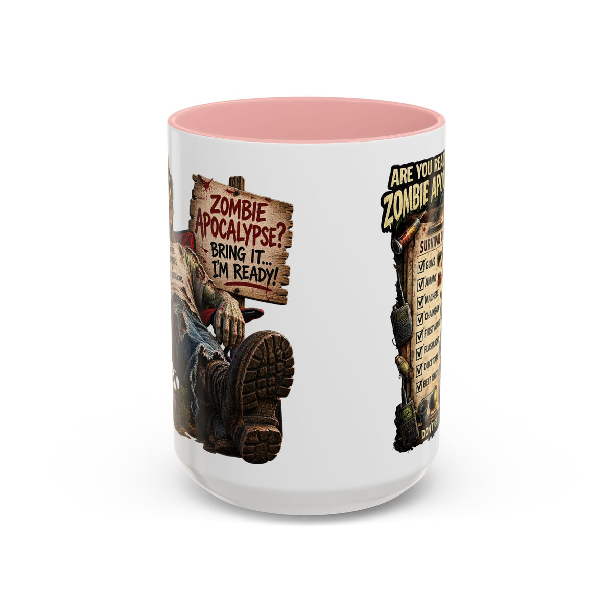 Zombie Apocalypse Survival Checklist Coffee Mug