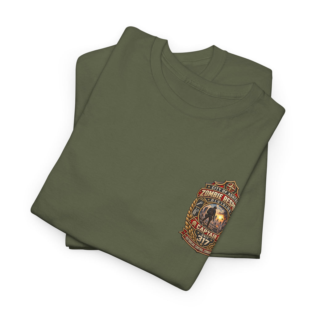 City of Asheville Zombie Response Captain 317 T-Shirt