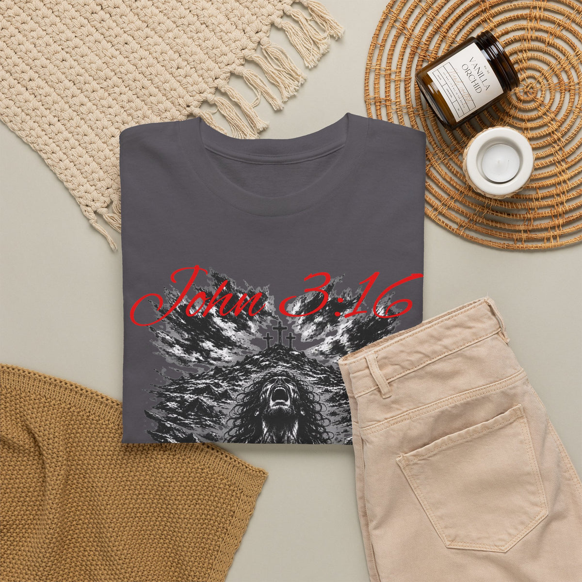 John 3:16 Jesus Christian Graphic T-Shirt