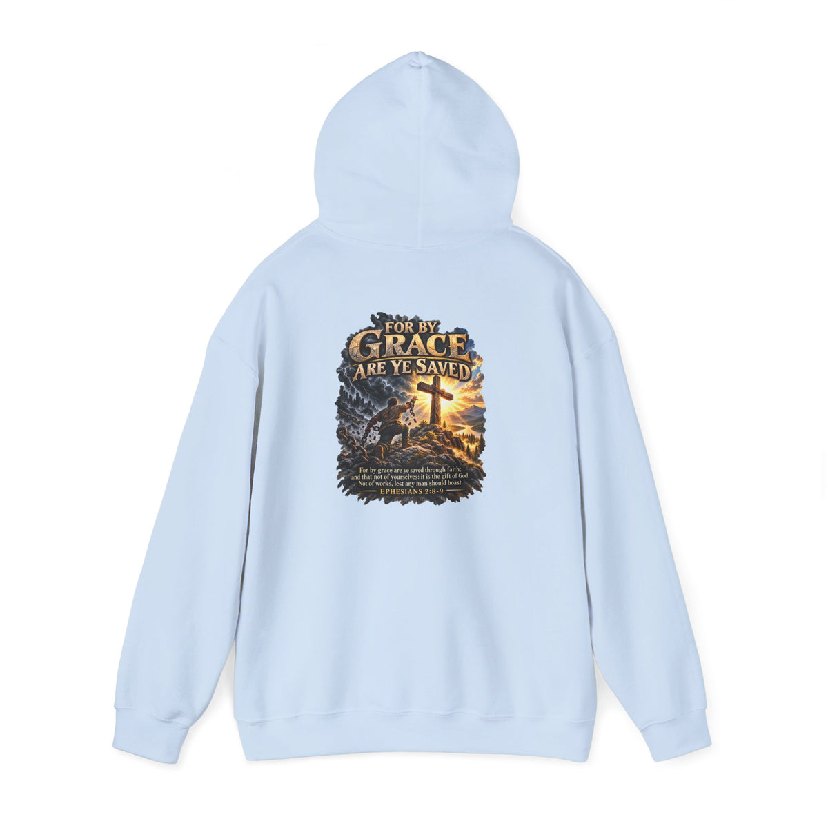 Saved by Grace — Ephesians 2:8–9 Christian Hoodie
