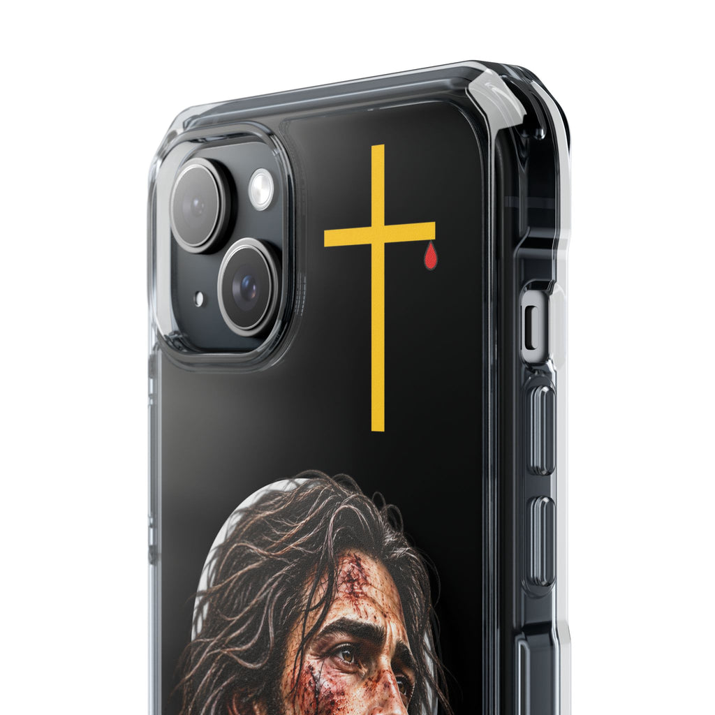 Jesus Cross Magnetic Clear Phone Case
